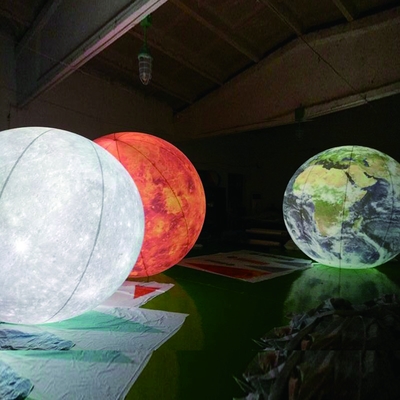 로고와 LED 빛과 함께 뜨거운 판매 부풀이 헬륨 풍선 PVC 흰색