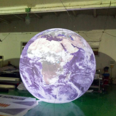 맞춤형 패턴 큰 달 풍선 불기 Led Globe 파티 이벤트 야외 장식 큰 헬륨 풍선
