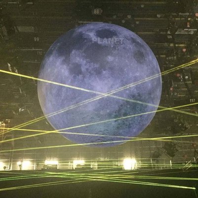 공장 가격 장식 거대 광고 팽창성 달 모형 LED 조명으로 큰 팽창성 달 풍선