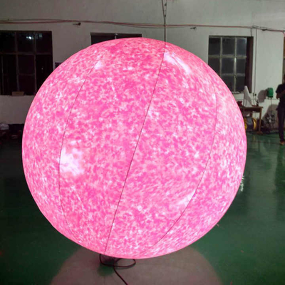 아웃도어 파티 장식용 LED 라이트 거대 헬륨 PVC 풍선 로고 인쇄