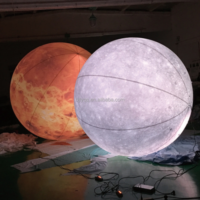 커스터마이즈 된 거대 광고 달 풍선 불기 Led Globe 파티 이벤트 야외 장식 대형 헬륨 풍선