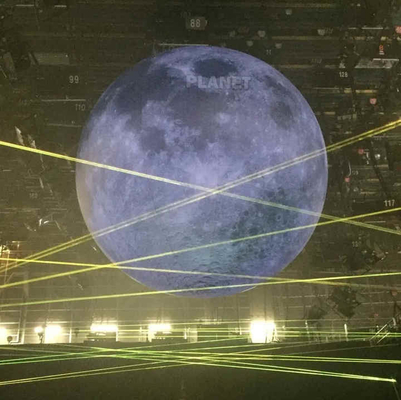 맞춤형 이벤트 거대 광고 풍선 달 모델 LED 조명으로 큰 풍선 달