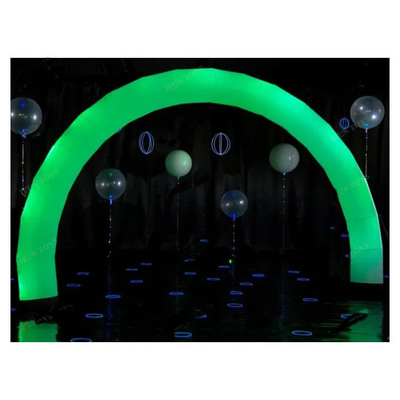 이벤트 광고용 RGB LED 조명으로 팽창 가능한 야외 백색 아치 팽창 가능한 라인보우 LED 아치