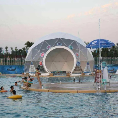 새로운 디자인 야외 럭셔리 캠핑 PVC 거실 램핑 돔 리조트 텐트 호텔