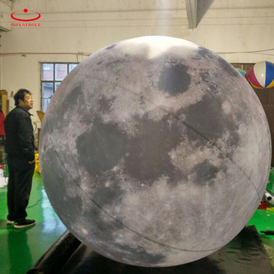 헬륨 부풀이 LED 라운드 라이트 광고 공기 달 풍선
