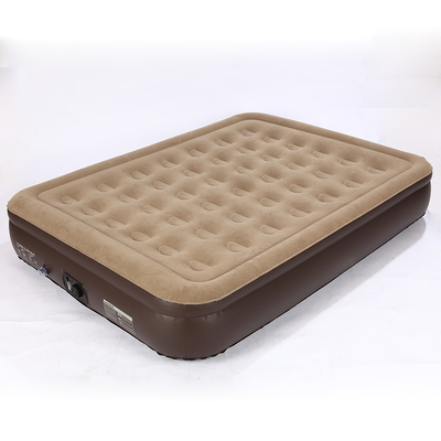 뜨거운 판매 Blow Up Air Bed 부드러운 플러시 플럭링 매트리스 내구성 자동 전기 팽창 공기 매트리스