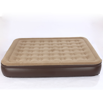 뜨거운 판매 Blow Up Air Bed 부드러운 플러시 플럭링 매트리스 내구성 자동 전기 팽창 공기 매트리스