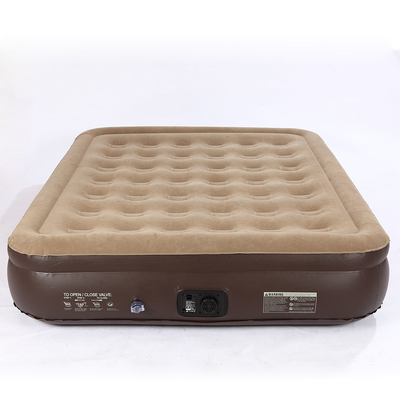 뜨거운 판매 Blow Up Air Bed 부드러운 플러시 플럭링 매트리스 내구성 자동 전기 팽창 공기 매트리스